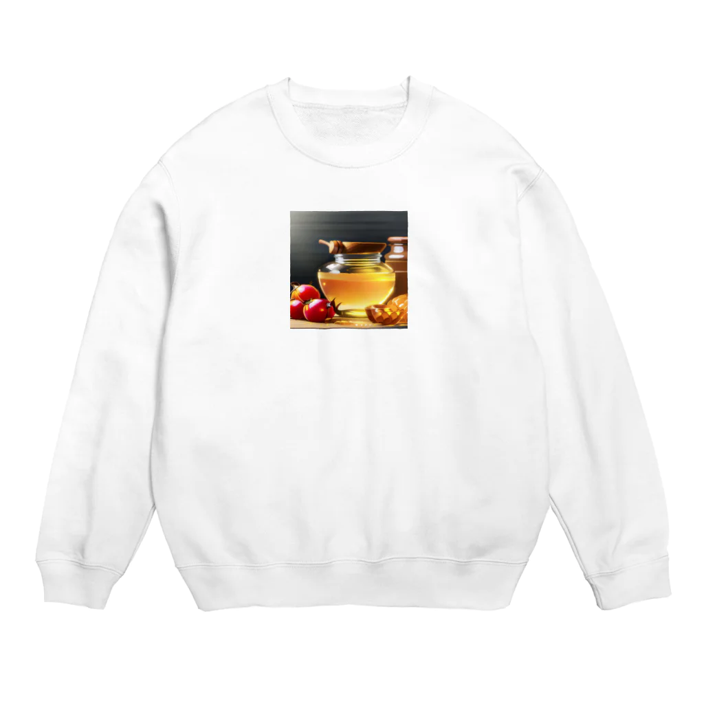 honeyショップのはちみつと果物 Crew Neck Sweatshirt