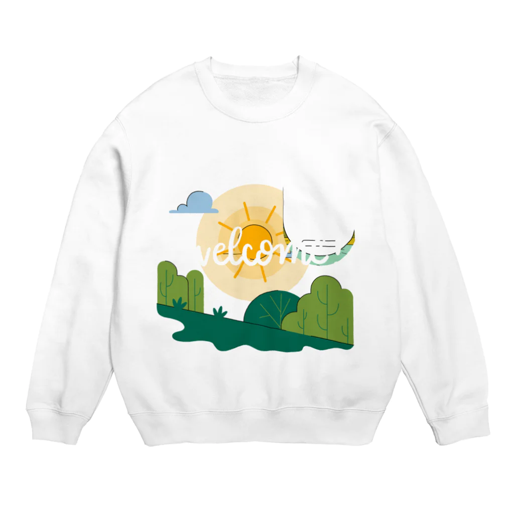 ネコにこ7820のwelcome Crew Neck Sweatshirt