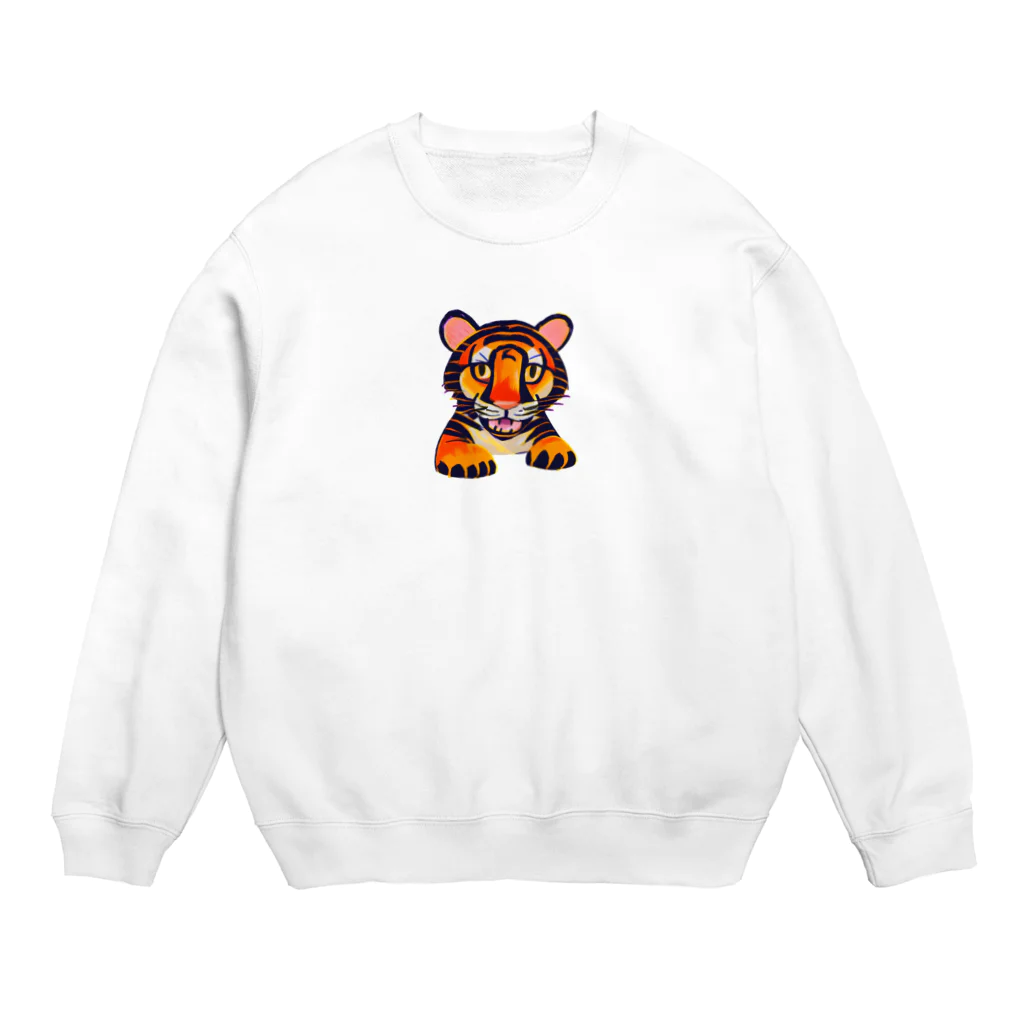 Ikujipappaのタイガー Crew Neck Sweatshirt