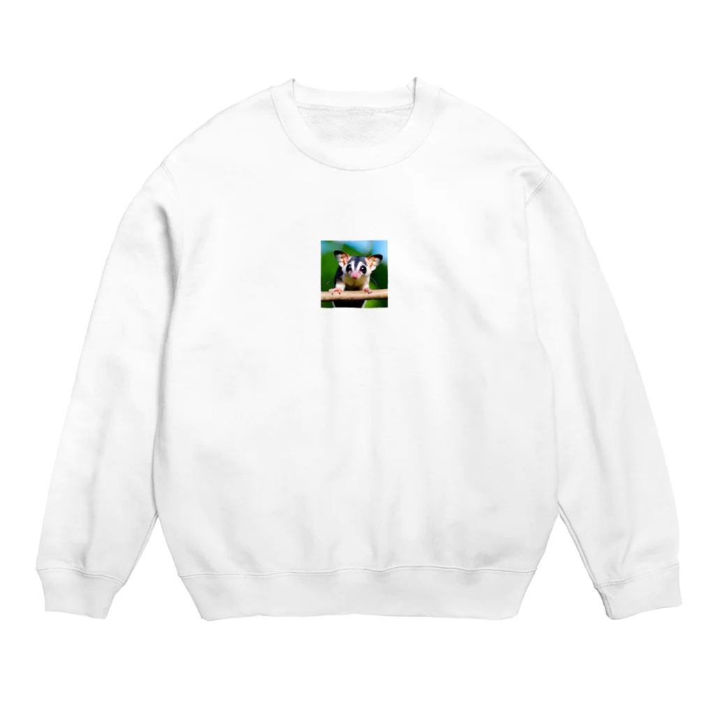 hiro358358のかわいいフクロモモンガ Crew Neck Sweatshirt