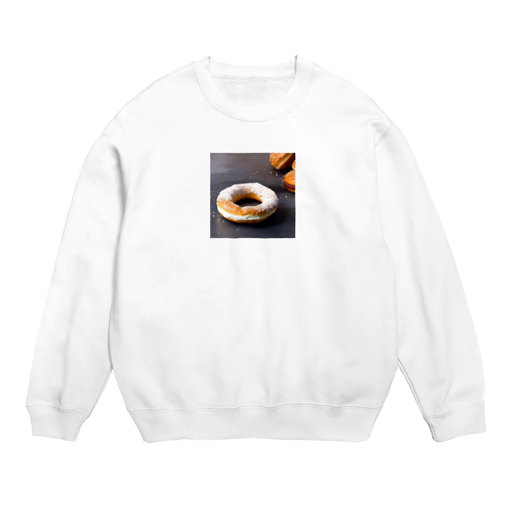 真希ショップの美味しそうなドーナツのグッズ Crew Neck Sweatshirt