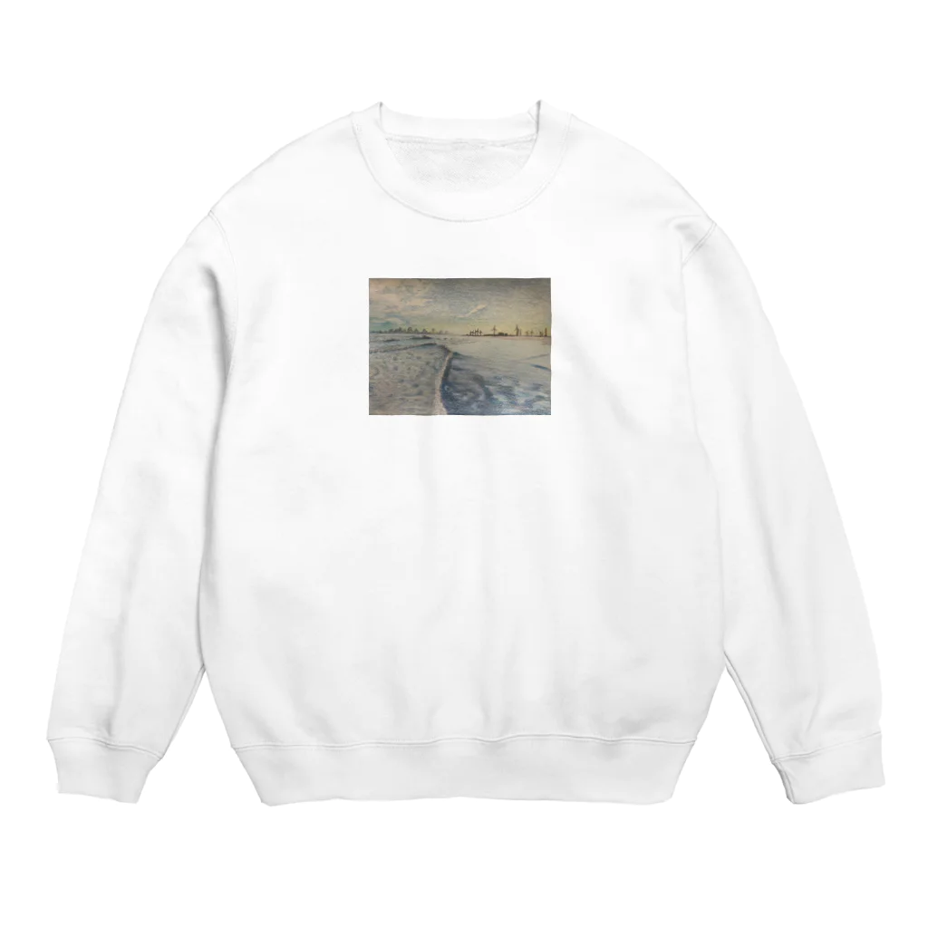 The world in you.のあの日の海 Crew Neck Sweatshirt