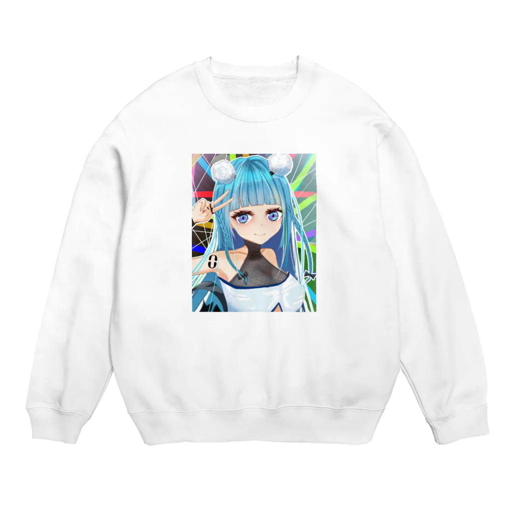 chicodeza by suzuriのピースガール Crew Neck Sweatshirt