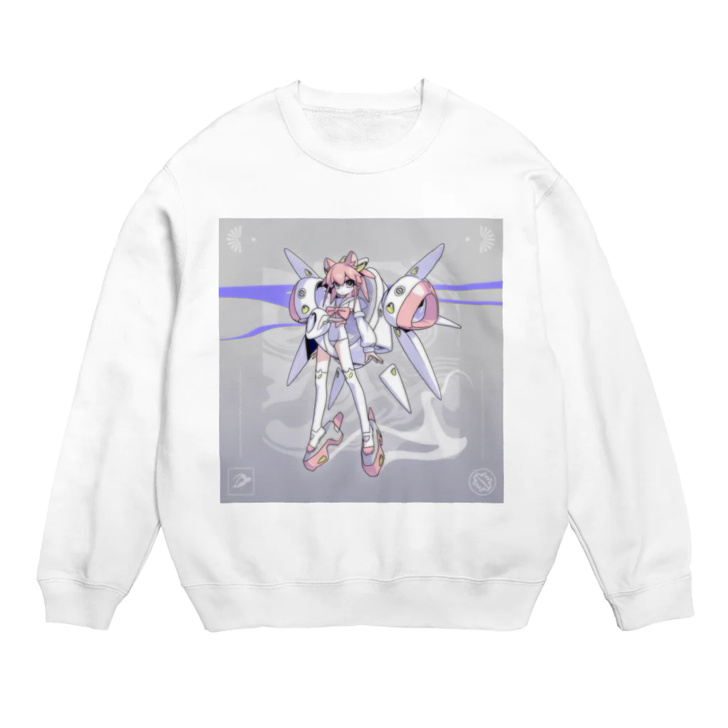 にゃもふぇのQちゃん Crew Neck Sweatshirt