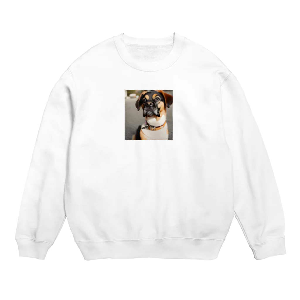 inbushiのかわいい犬 Crew Neck Sweatshirt