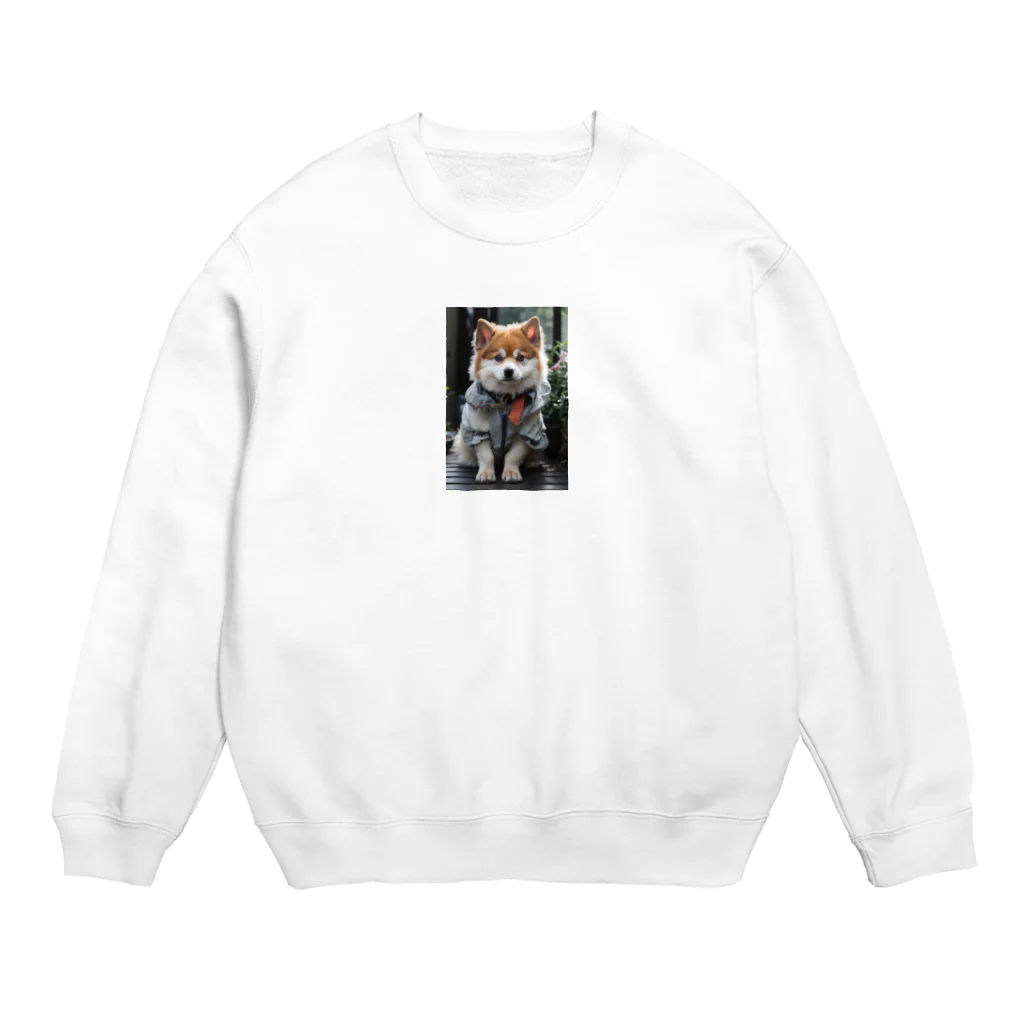 TATAKUKUのおしゃれな犬 Crew Neck Sweatshirt