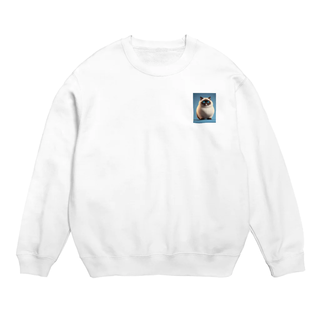 marucoo15のぽちゃしゃむ Crew Neck Sweatshirt