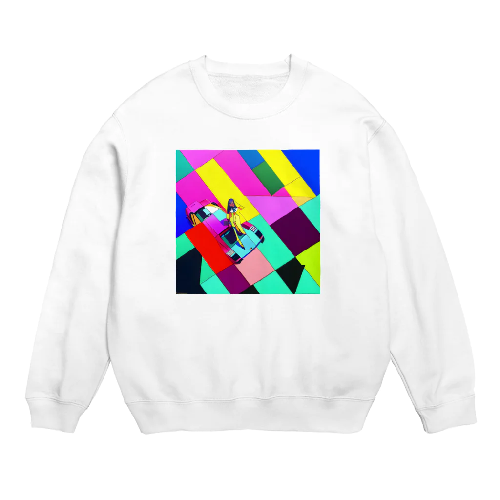 Thumugi-のポルシェ911 Crew Neck Sweatshirt