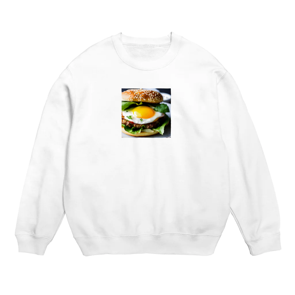 チワワ愛好家ショップの半熟とろけるハンバーグ チーズ愛好家の夢！ Crew Neck Sweatshirt