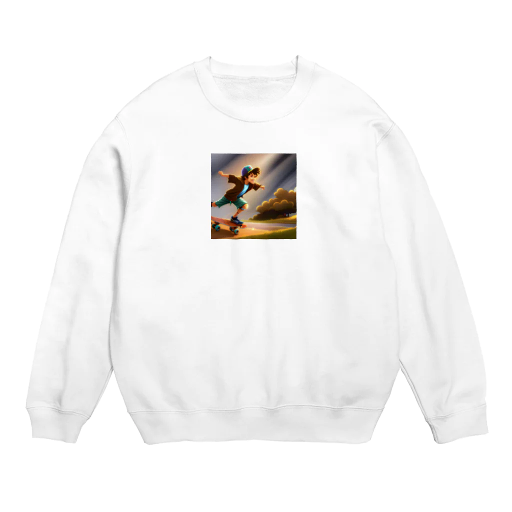 FACTORY MOWのスケートボードの男の子 Crew Neck Sweatshirt