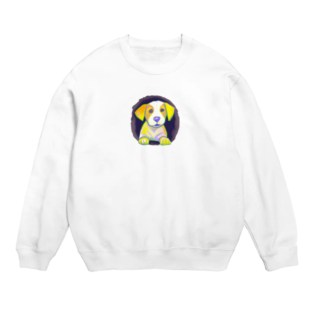 にゃんこの子犬ちゃん Crew Neck Sweatshirt