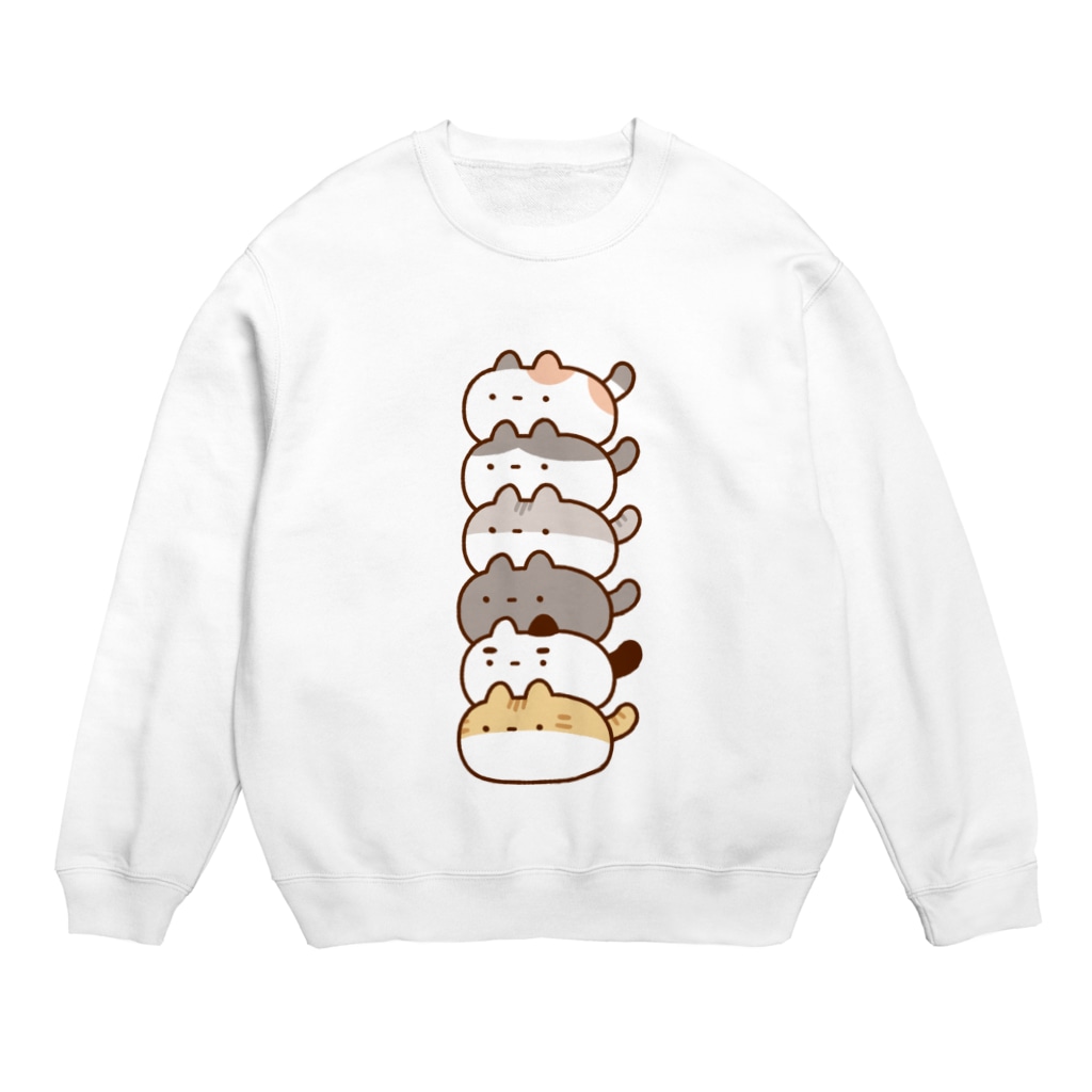 とっとのずんどうネコタワー Crew Neck Sweatshirt