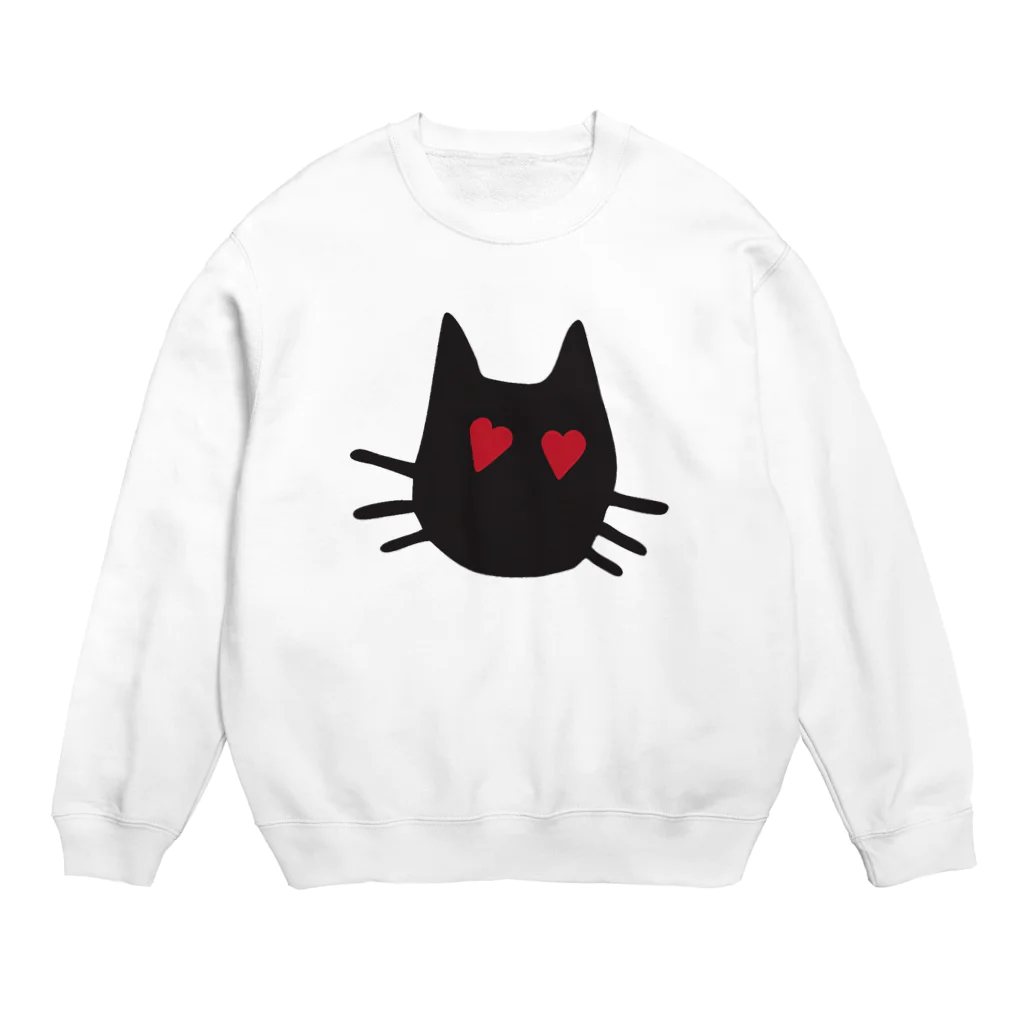 cats-houseのLOVE-cat Crew Neck Sweatshirt