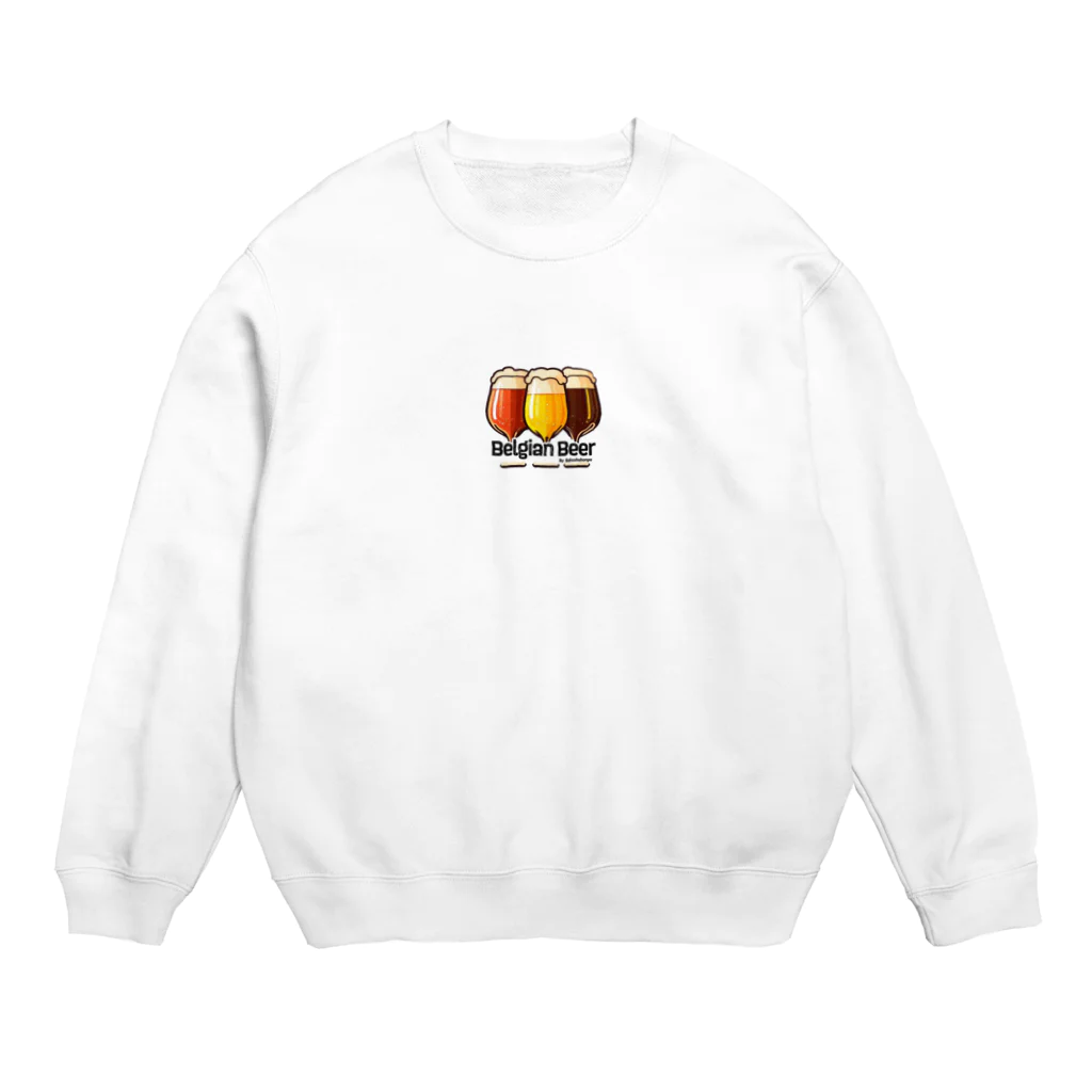 ベルギービールバー麦酒本舗公式グッズの3Belgian Beers Crew Neck Sweatshirt