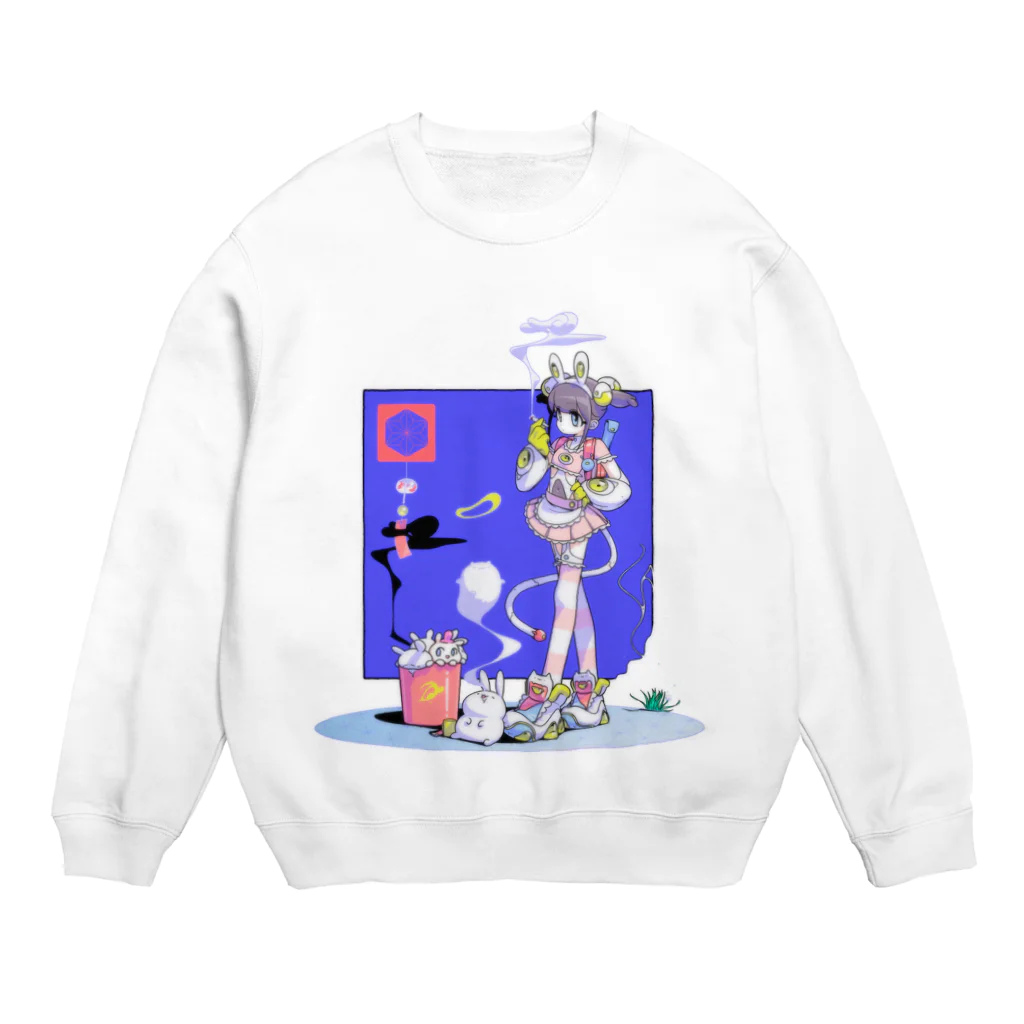 にゃもふぇの人造魔法少女KOI-MO+きめうさぁず Crew Neck Sweatshirt