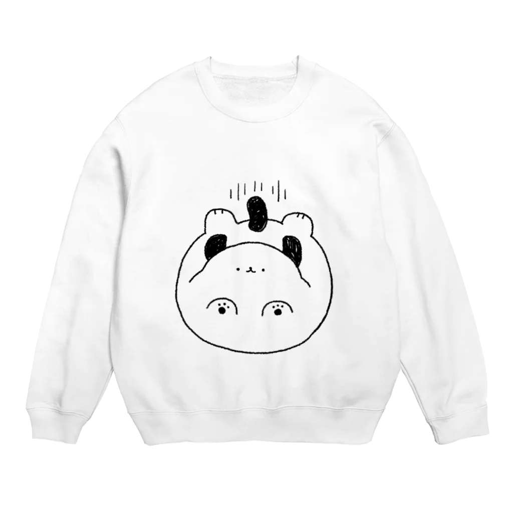 にこにこしろいるか市場 suzuri支店の落下する犬 Crew Neck Sweatshirt