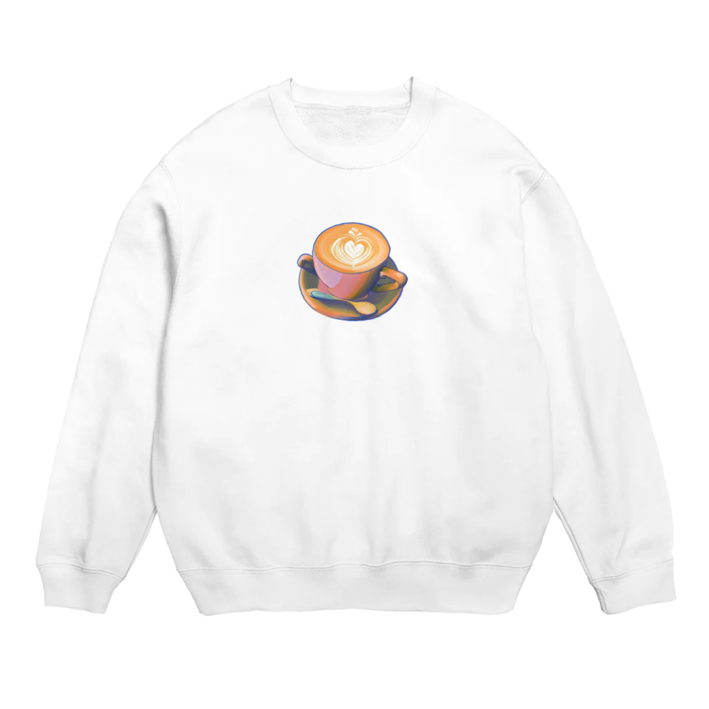 Kyoshimasaのカフェ好き Crew Neck Sweatshirt