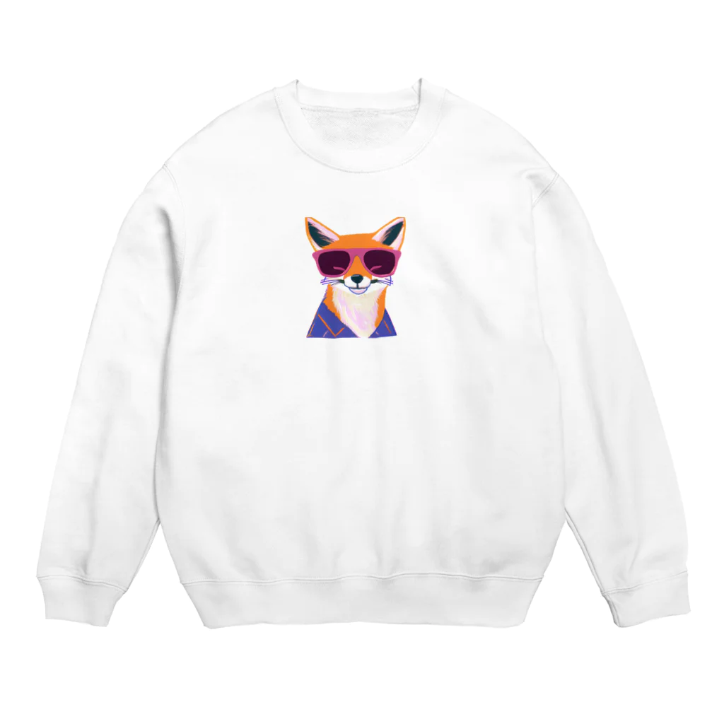JohnnyのFashionable Fox Crew Neck Sweatshirt