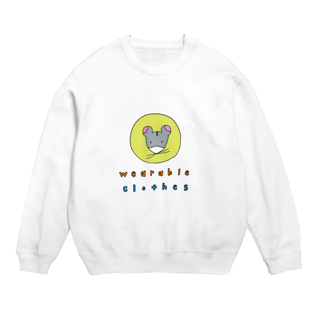 ギョージャガーリックのデザインの着られる服　wearable clothes Crew Neck Sweatshirt