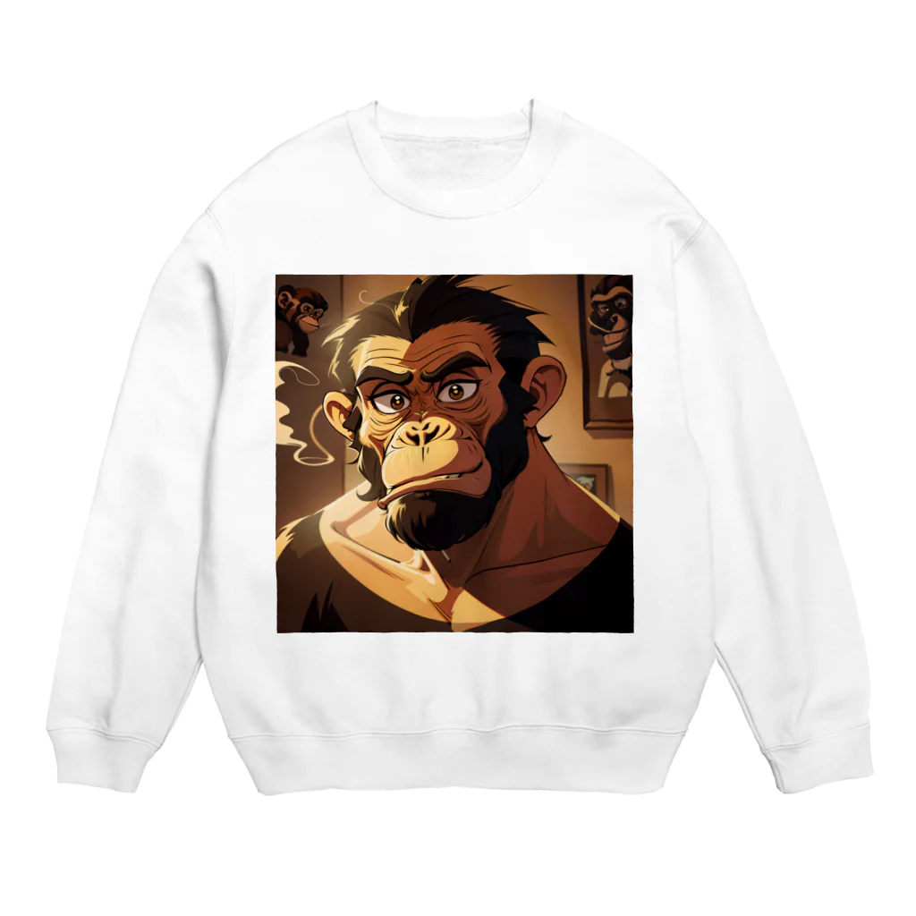 schaalの退屈な類人猿のNFT Crew Neck Sweatshirt