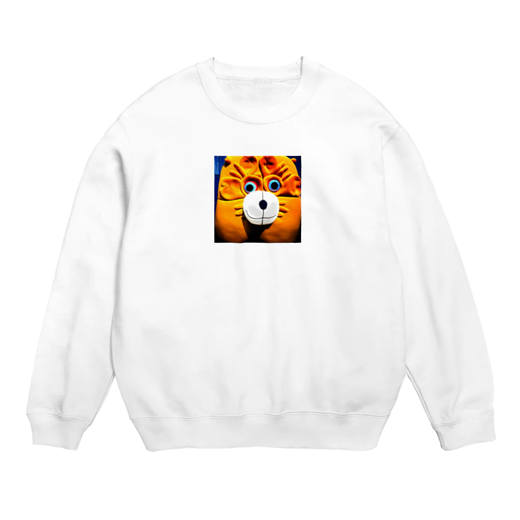 もりもり雑貨店のびっくらいおん Crew Neck Sweatshirt