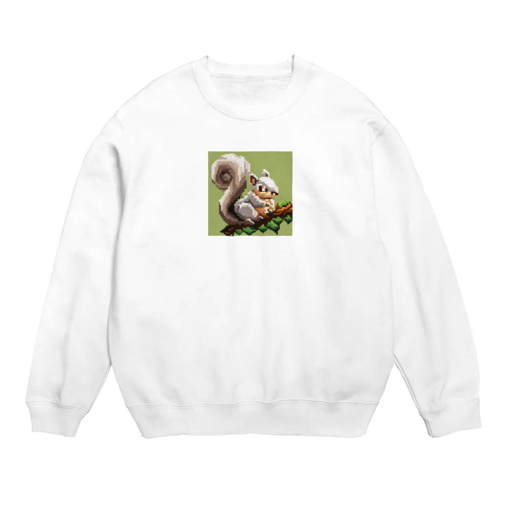 L-USのドット絵のりすくん Crew Neck Sweatshirt