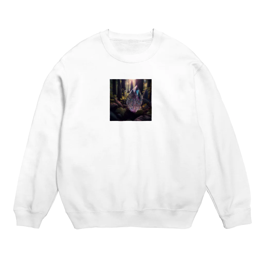 blue-asterの魔王のクリスタル Crew Neck Sweatshirt