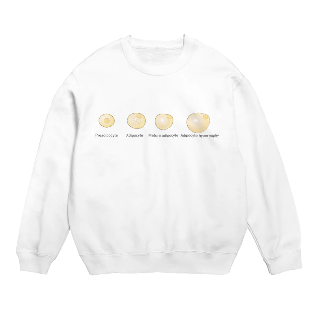 fatesanショップの脂肪細胞分化 Crew Neck Sweatshirt