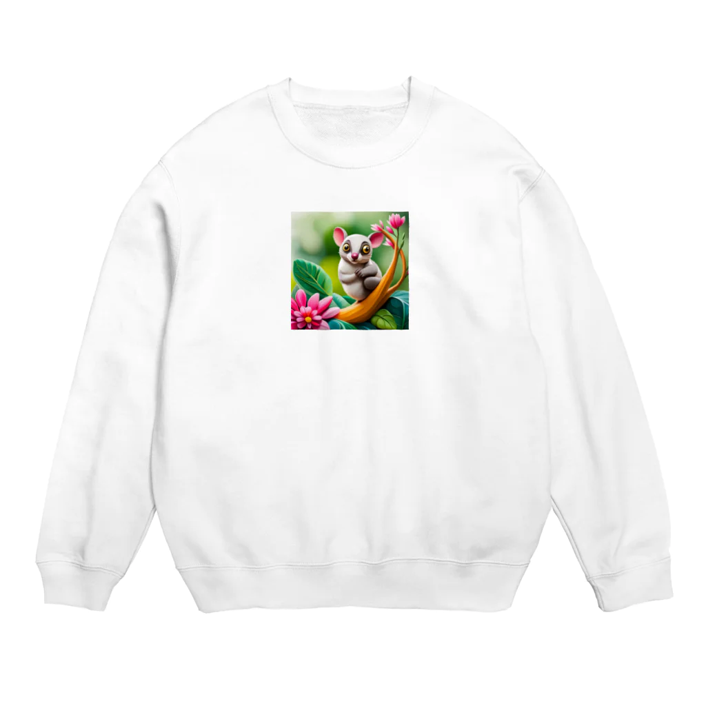 もふもふ86のシュガーグライダー Crew Neck Sweatshirt