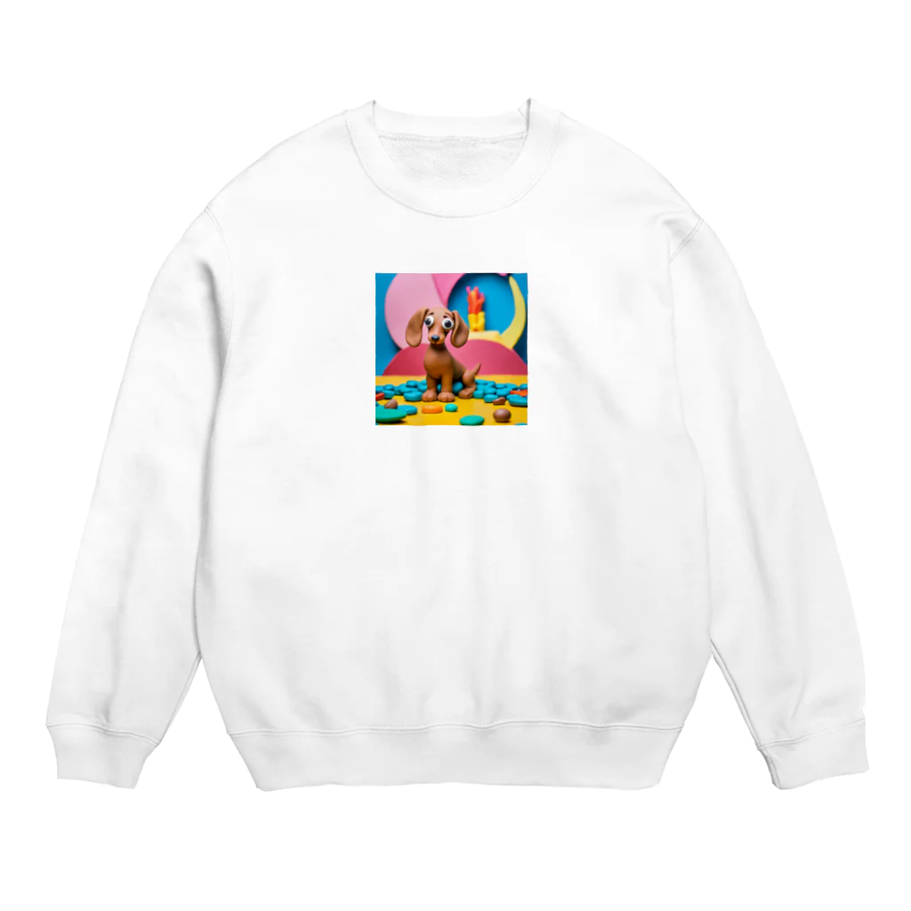 もふもふ86のダックスフンド Crew Neck Sweatshirt