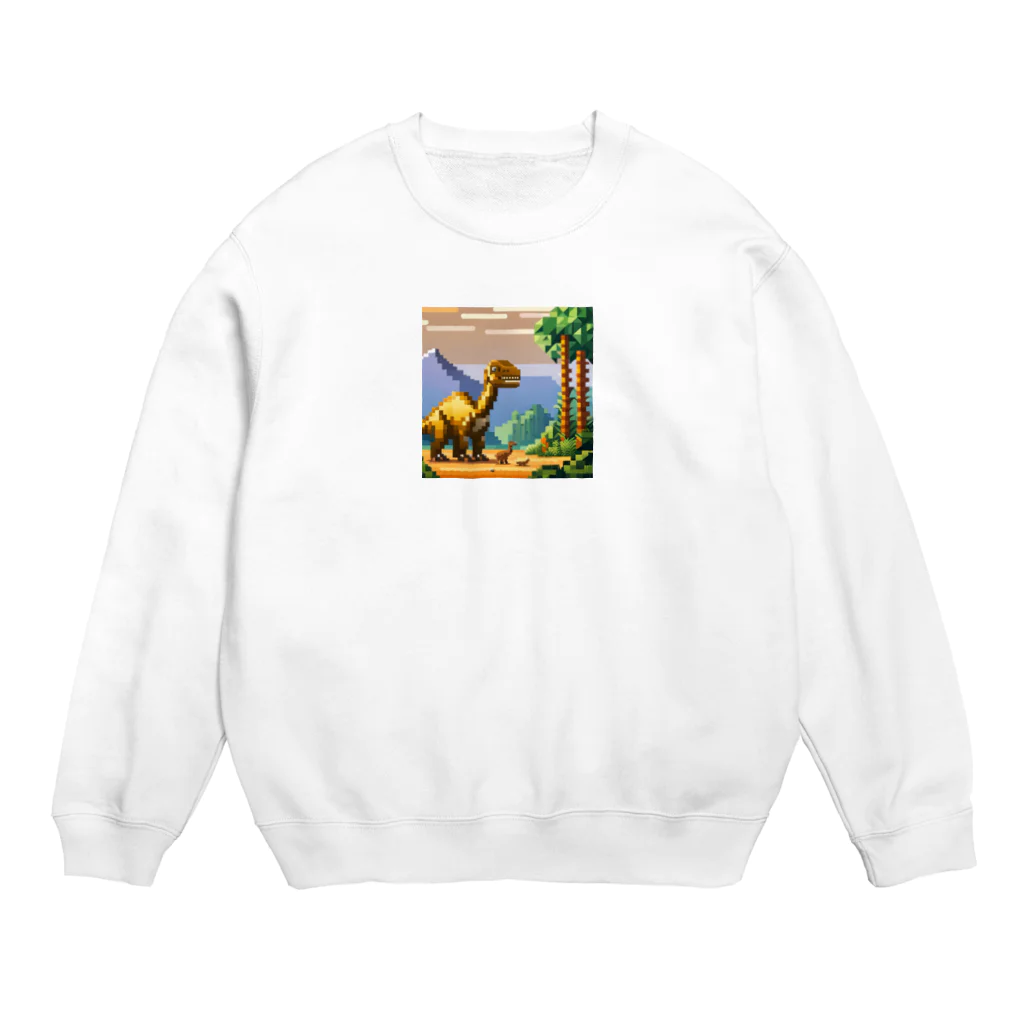 オカメインコのタロのドット絵マイアサウラ Crew Neck Sweatshirt