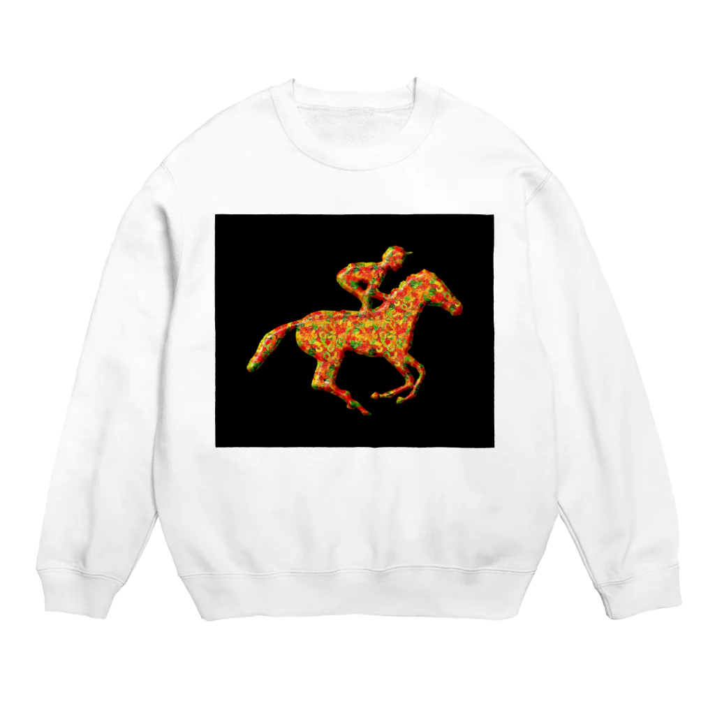 mumusの馬　colorful Crew Neck Sweatshirt