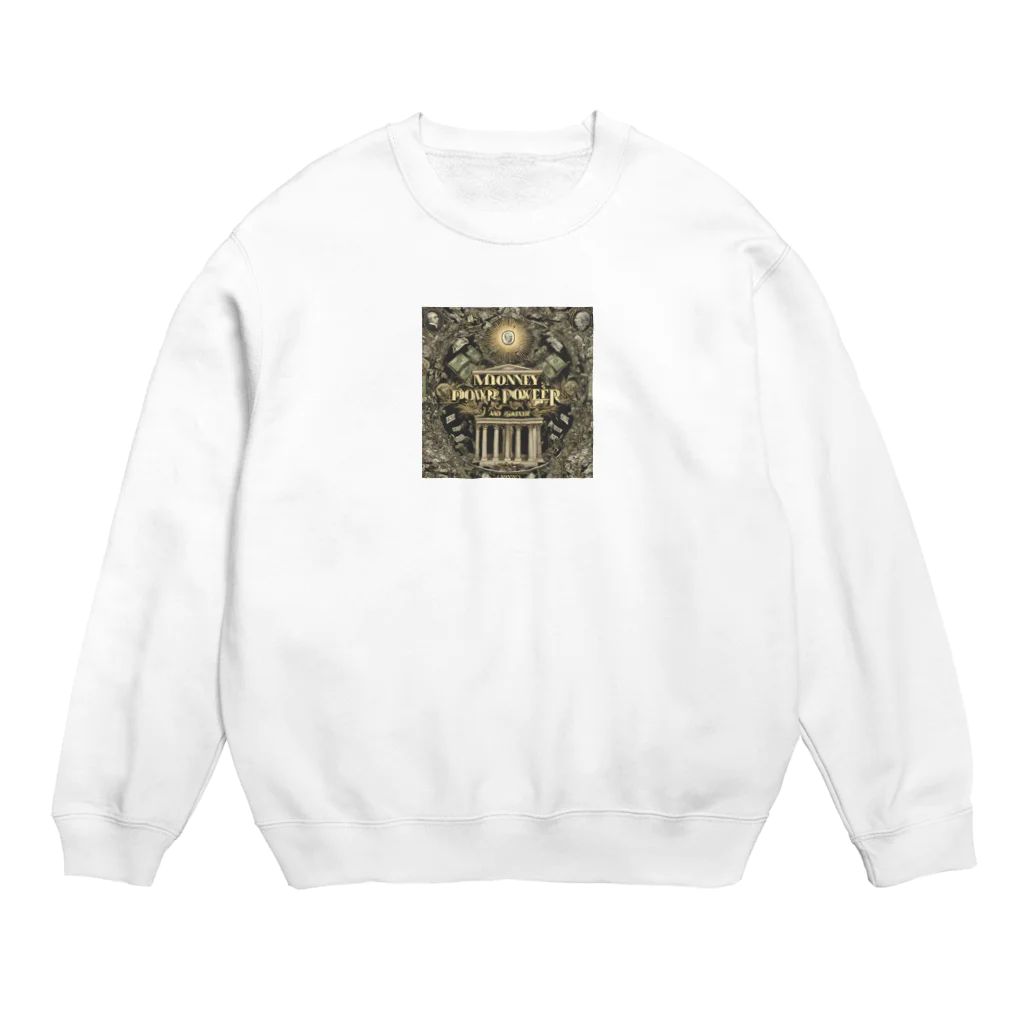 Mr.DOOMの金と強欲 Crew Neck Sweatshirt