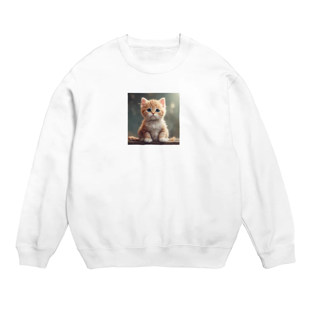 tetuharuのキュートな子猫 Crew Neck Sweatshirt