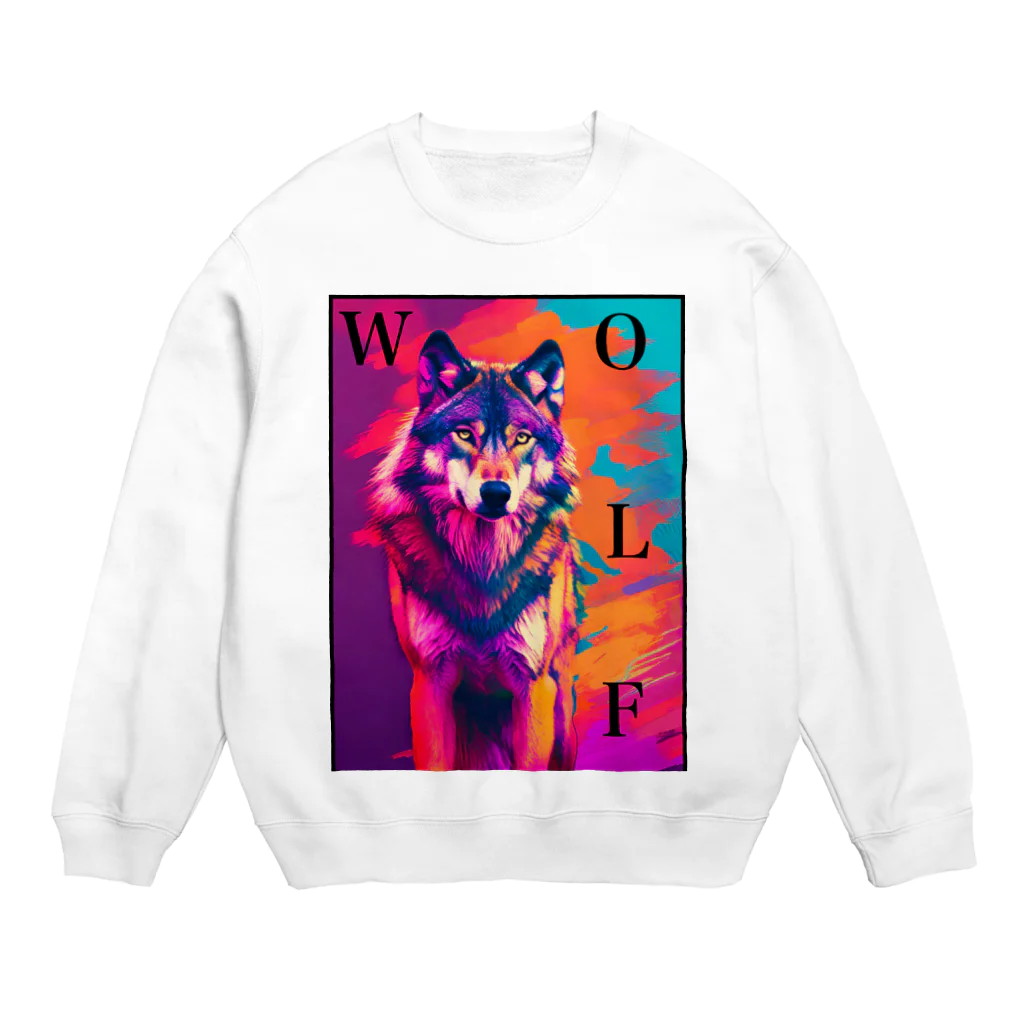 RINZのWOLF  Crew Neck Sweatshirt