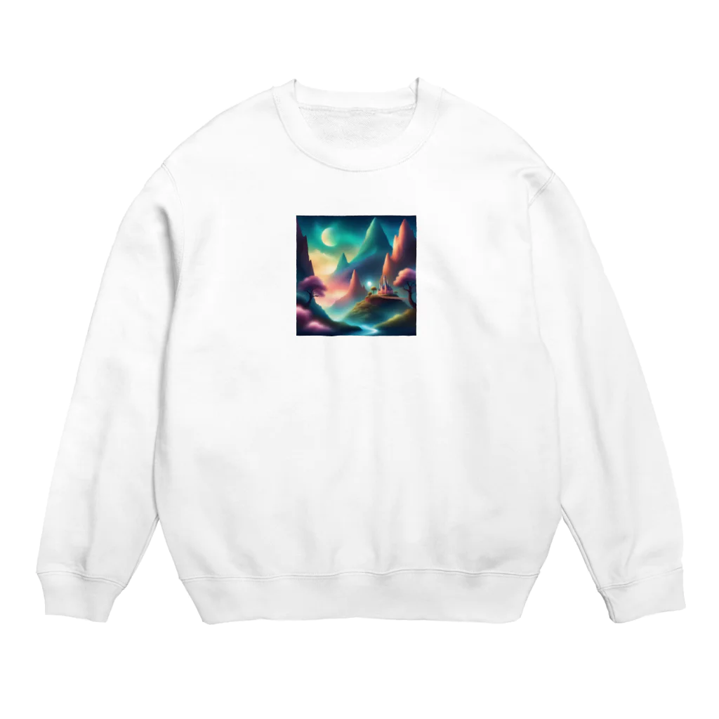 tyoppaの幻想的な風景 Crew Neck Sweatshirt