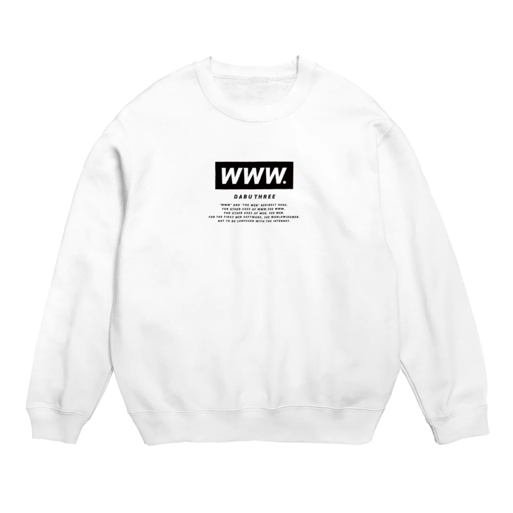 WWW.のWWW. Crew Neck Sweatshirt