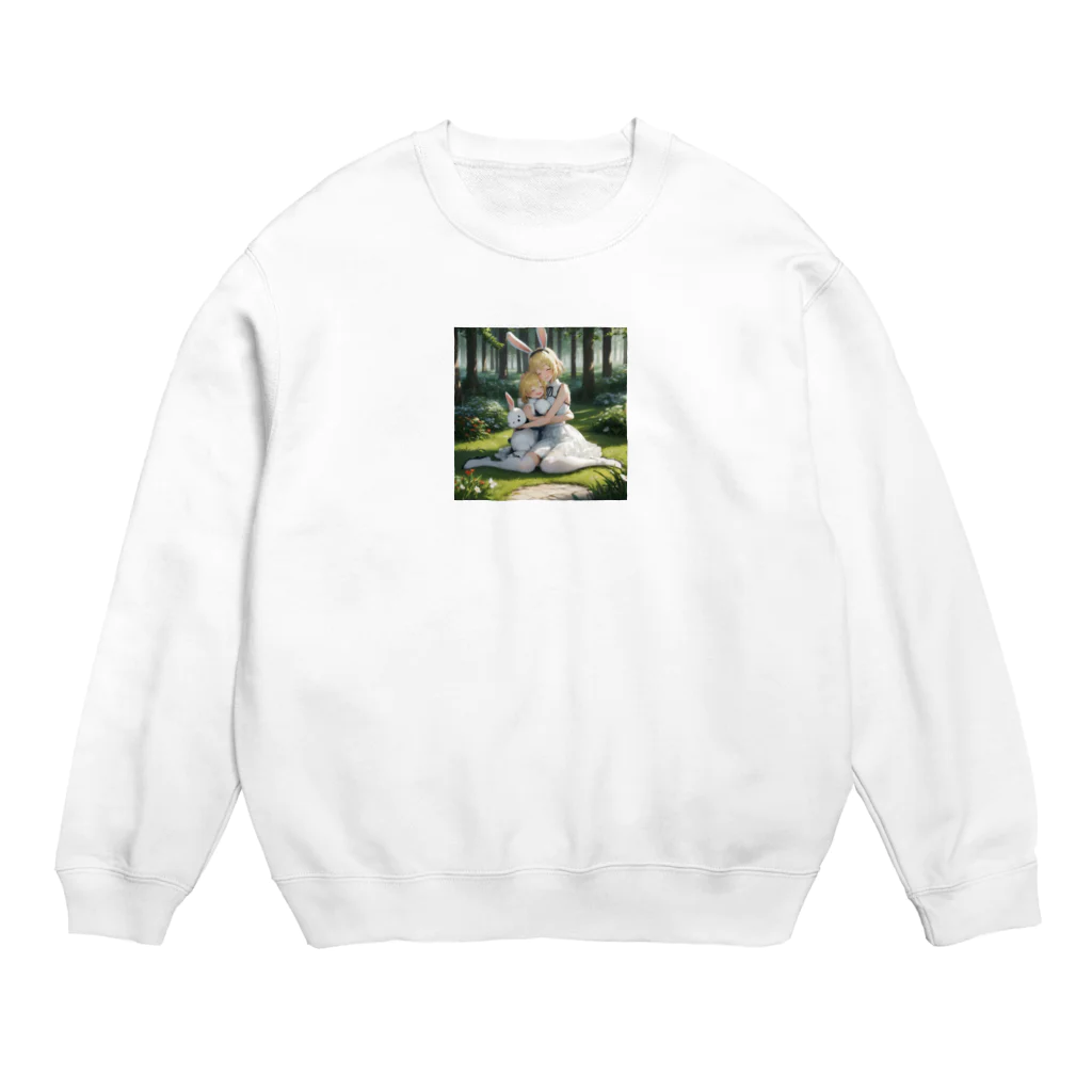 フウマショプの姉妹とうさチャン Crew Neck Sweatshirt