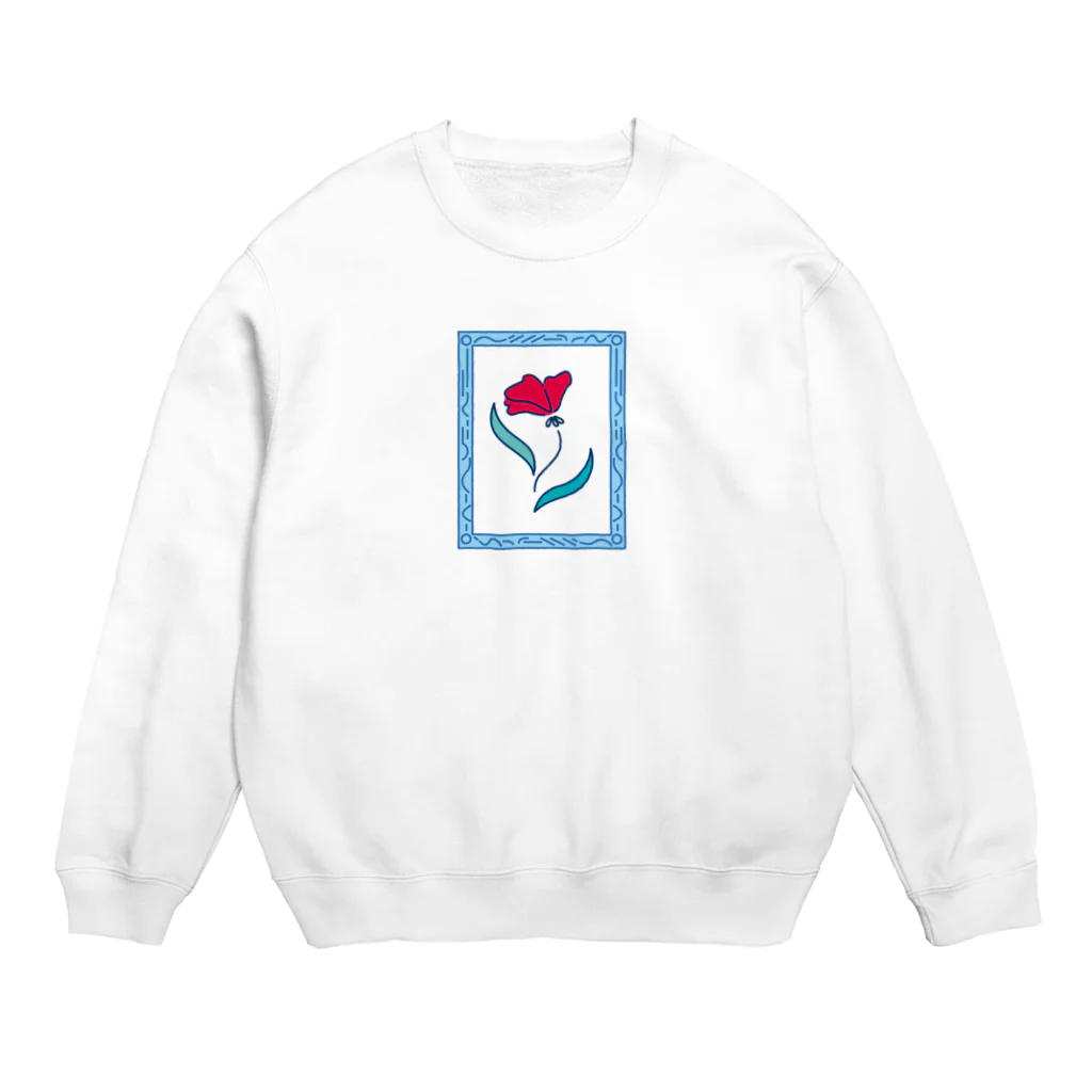 ぴゅるりんこよしだ。のGAKU NI HAITTA OHANA Crew Neck Sweatshirt