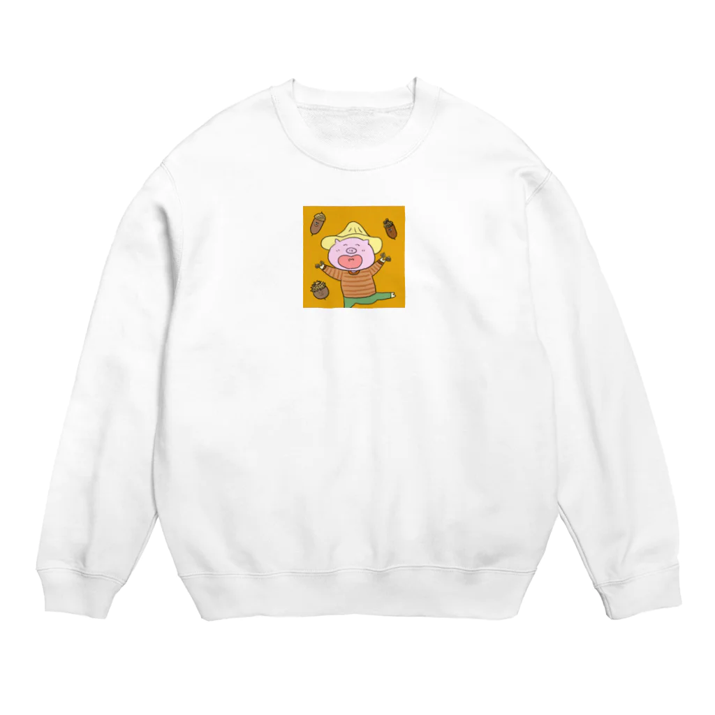 ココロ企画のこぶた君とどんぐりたち。 Crew Neck Sweatshirt