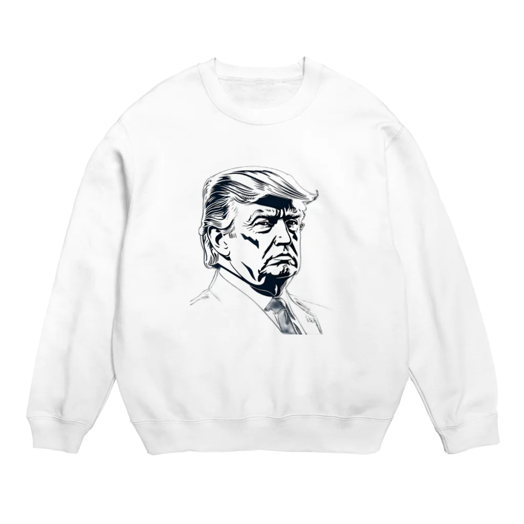 オフィスMiyazakiのトランプ大統領 Crew Neck Sweatshirt