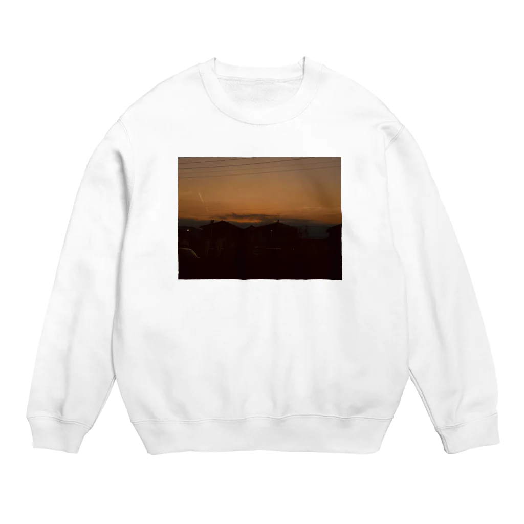 Mi-NtOの夕焼け Crew Neck Sweatshirt