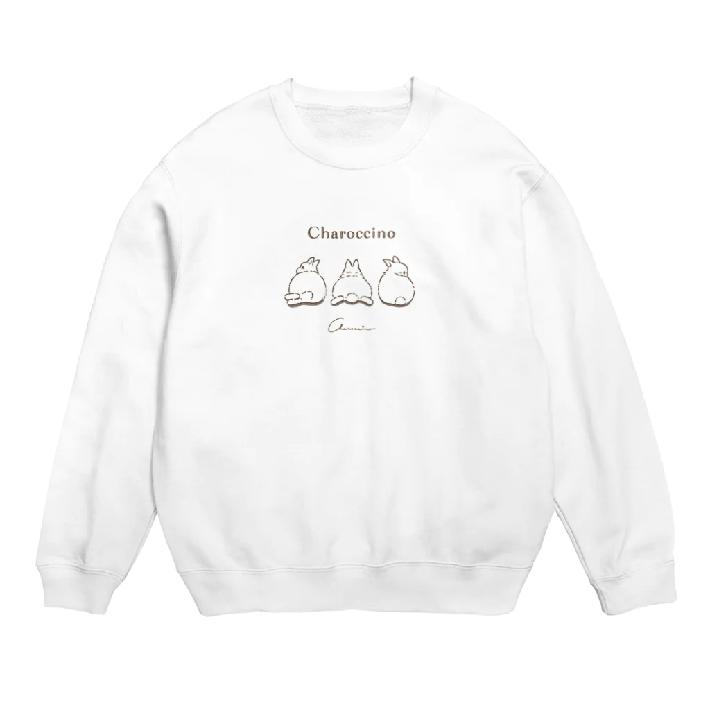 うさぎ雑貨のお店 Charoccinoのうさけちゅ Crew Neck Sweatshirt