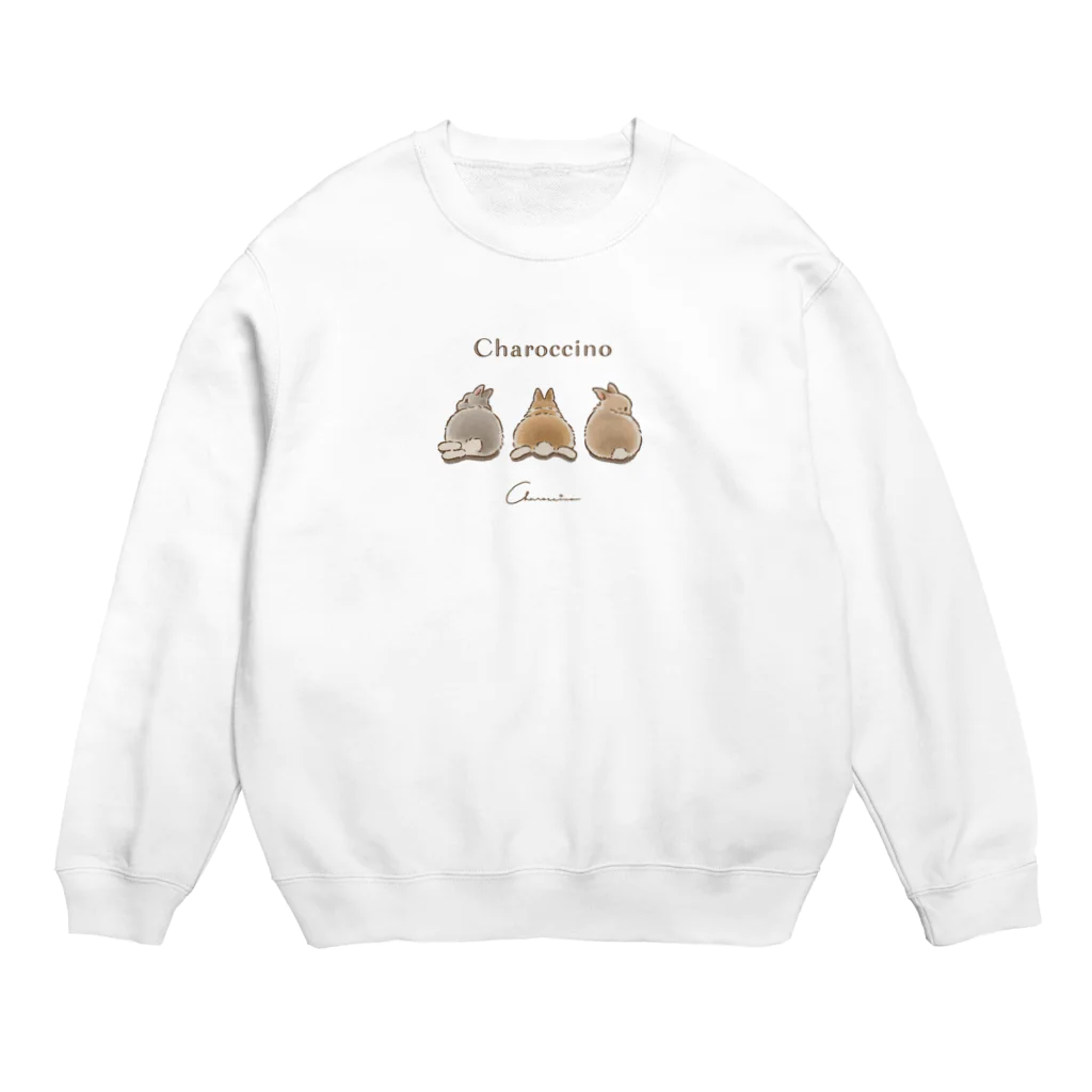 うさぎ雑貨のお店 Charoccinoのうさけちゅ♡ Crew Neck Sweatshirt