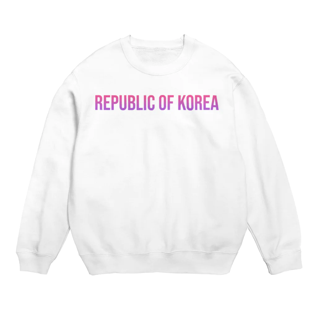 ON NOtEの韓国 ロゴピンク Crew Neck Sweatshirt