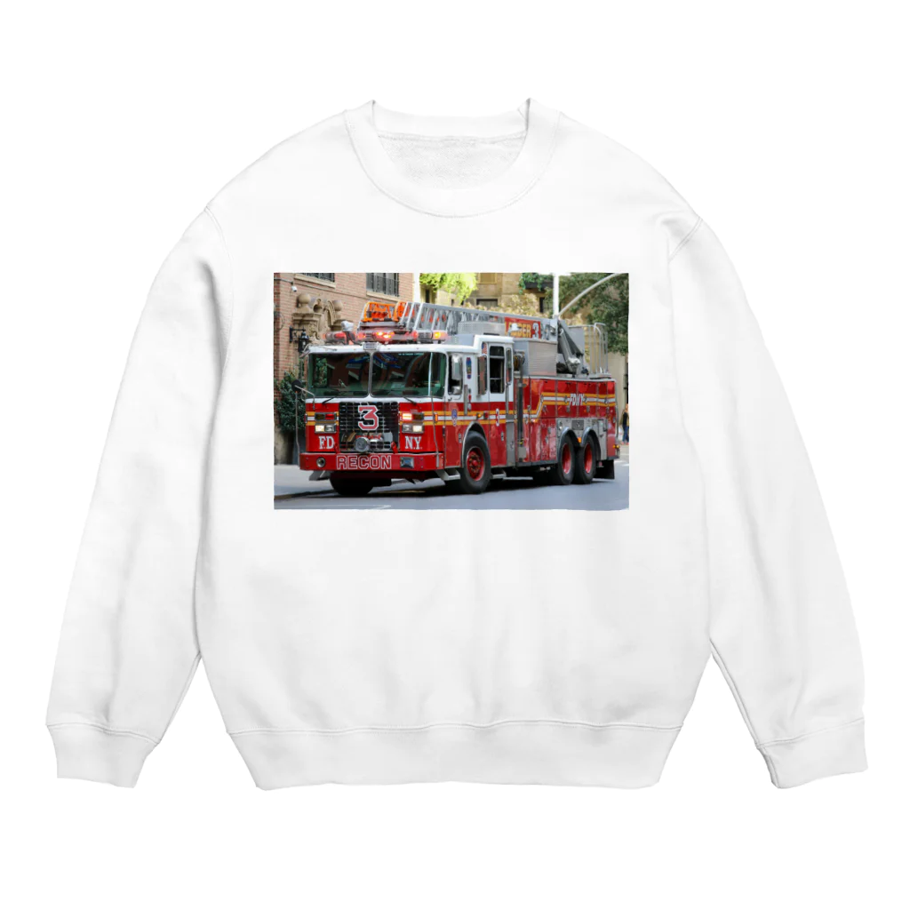 ビッグスマイルライフのかっこいいはしご車 Crew Neck Sweatshirt