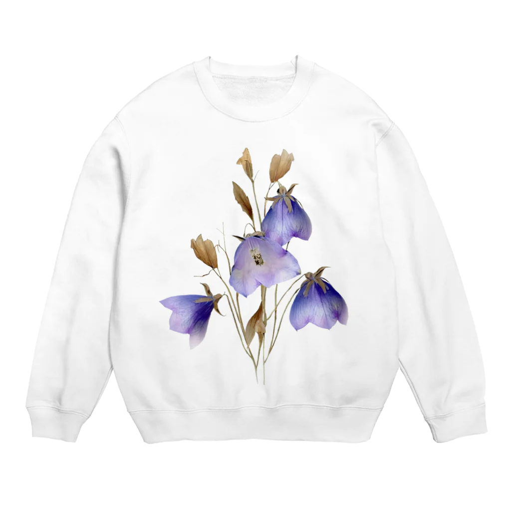 Atelier Petrichor Forestのキキョウ Chinese bellflower Crew Neck Sweatshirt