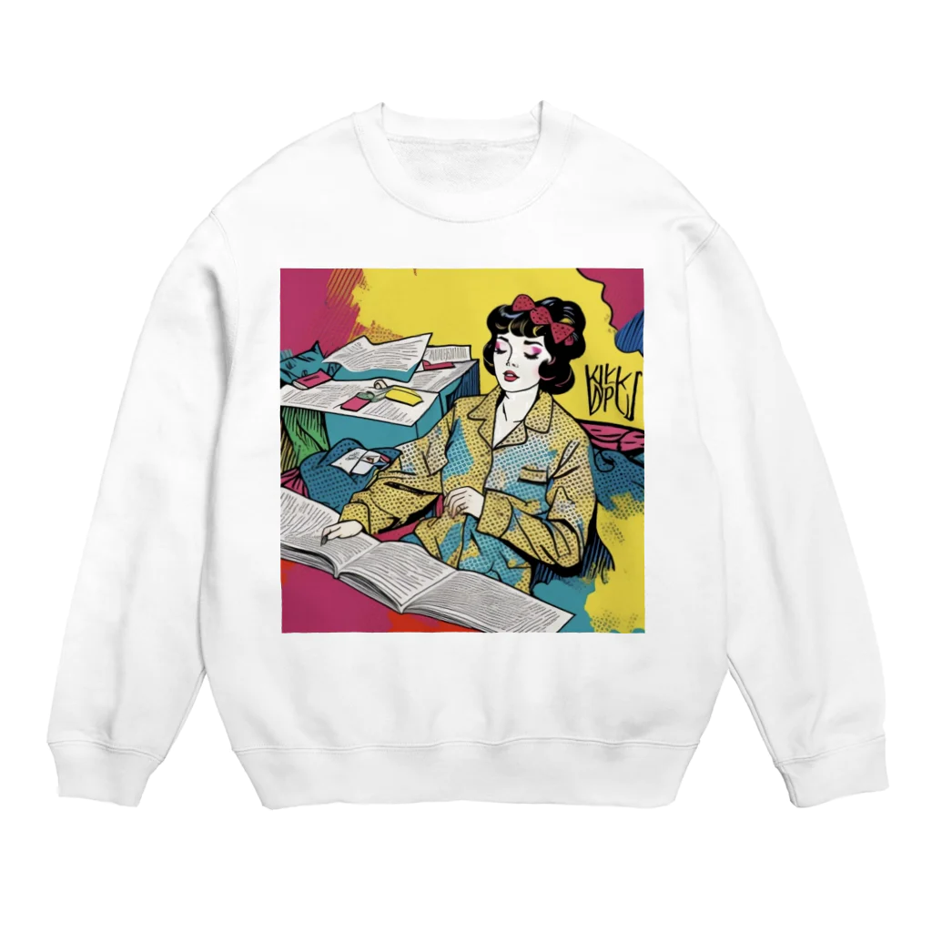 おはるん🧸(AIイラスト屋)の眠り姫 Crew Neck Sweatshirt