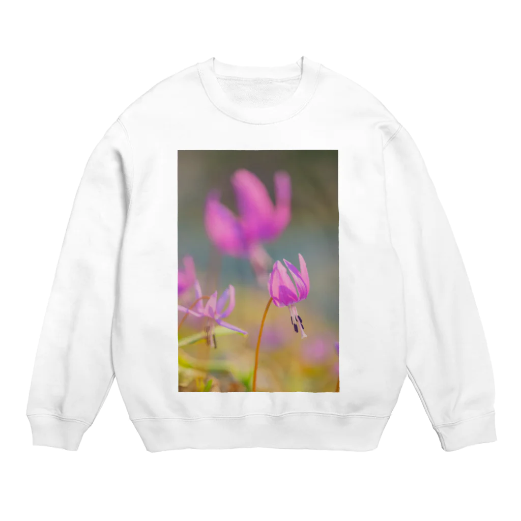 guchy-kのカタクリ可憐 Crew Neck Sweatshirt