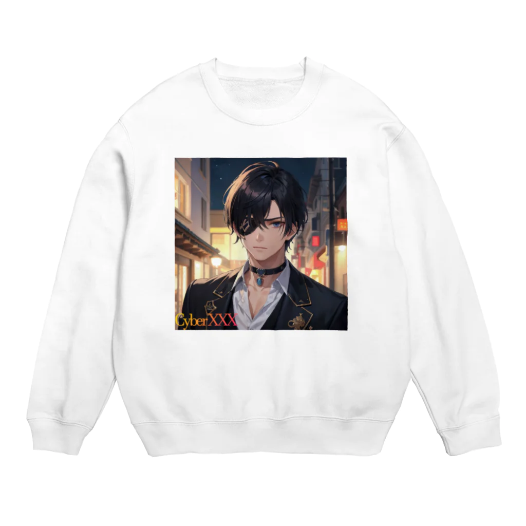 Cyber XXXの眼帯王子 Crew Neck Sweatshirt